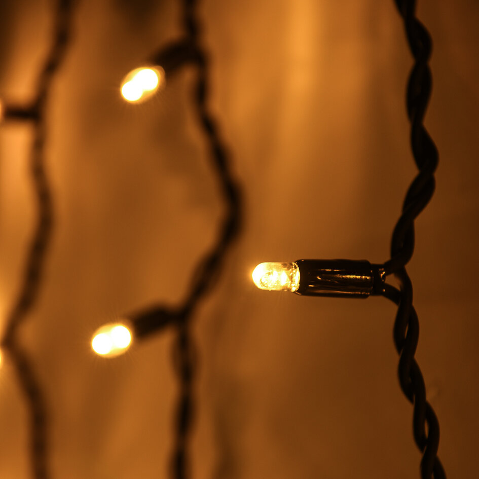 IJspegelverlichting koppelbaar | vanaf 3 meter met 114 LEDs – extra warm wit | rubber