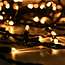 Lichtgordijn koppelbaar zwart | vanaf 2 meter | 300 LEDs | 2200K extra warm wit met twinkel | rubber
