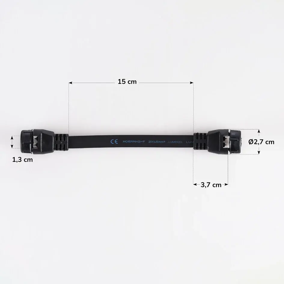Aftakconnector voor prikkabels - zwart