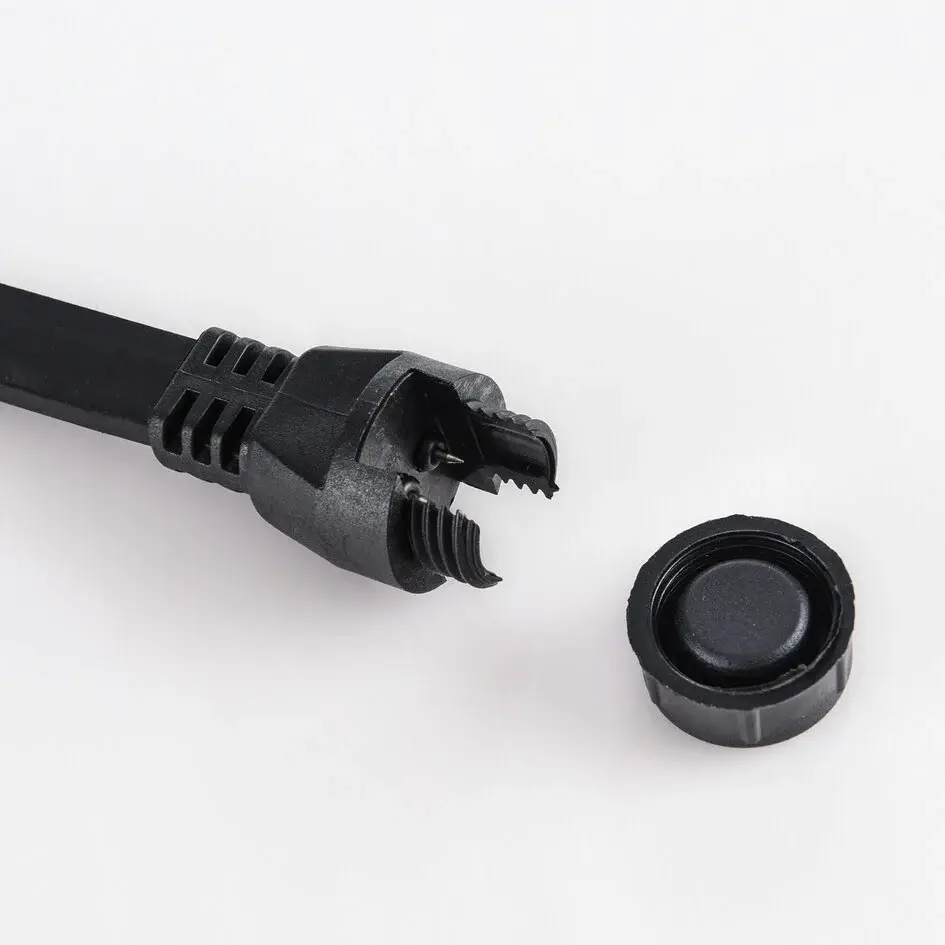 Aftakconnector voor prikkabels - zwart