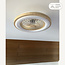 Plafondventilator met aanpasbare kleurtemperatuur en stereffect houtlook - Starry