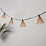 Prikkabel set inclusief kappen in lichte naturel rotanlook, verkrijgbaar met verschillende LED lampen