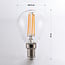 E14 3-staps dimbare LED filament lamp Ø45 mm met helder glas 4,5W 2700K