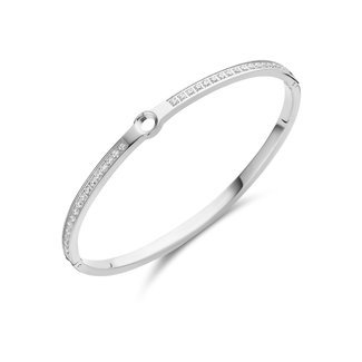 Melano Jewelry Vivid Hinged CZ Armband -  Zilverkleurig