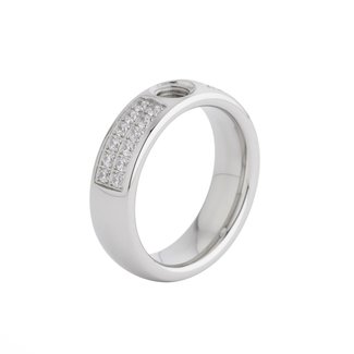 Melano Jewelry Vivid Vicky CZ  Ring - Zilverkleurig
