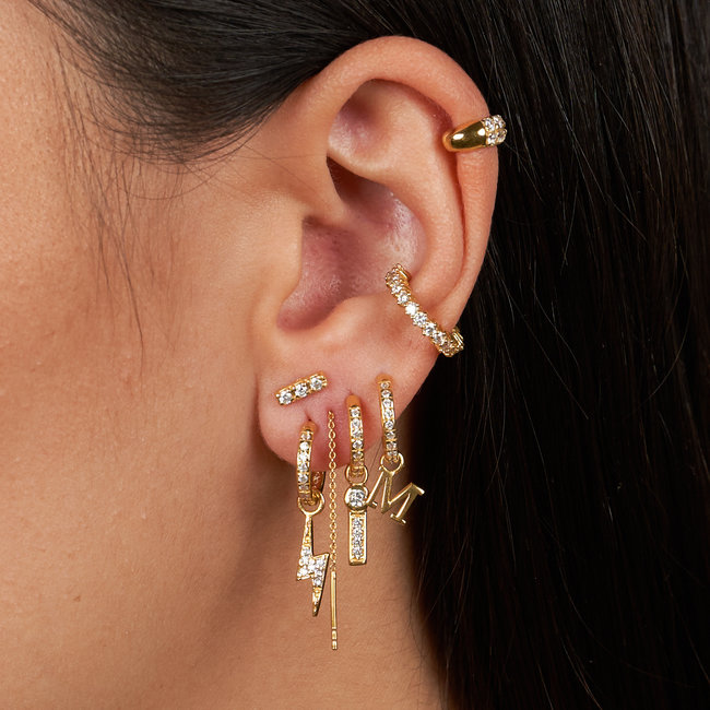 Mix & Match single initial pendant in gold plated sterling silver