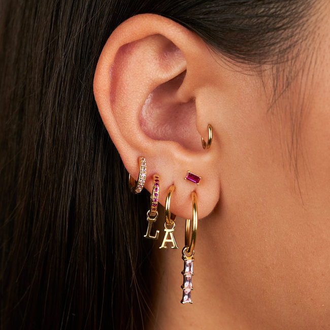 Mix & Match single initial pendant in gold plated sterling silver