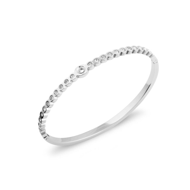 Melano Jewelry Twisted Wave CZ - Zilverkleurig