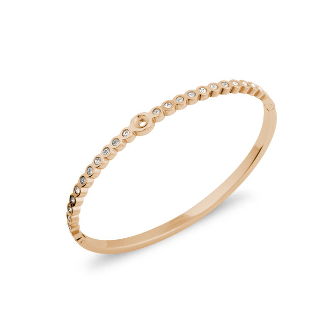 Melano Jewelry Twisted Wave CZ - Rosékleurig