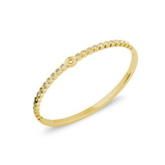 Melano Jewelry Twisted Wave CZ - Goudkleurig