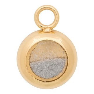 iXXXi jewellery Last Items SALE! Charm  With Sand - Goudkleurig