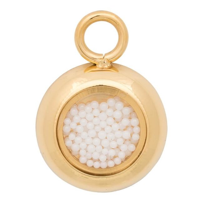 Charm Fill Small White Balls- Goudkleurig