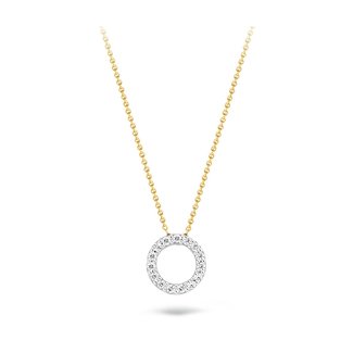 Blush Gold Jewels Collier 3065BZI - Geel en Wit goud (14krt.) met Zirconia