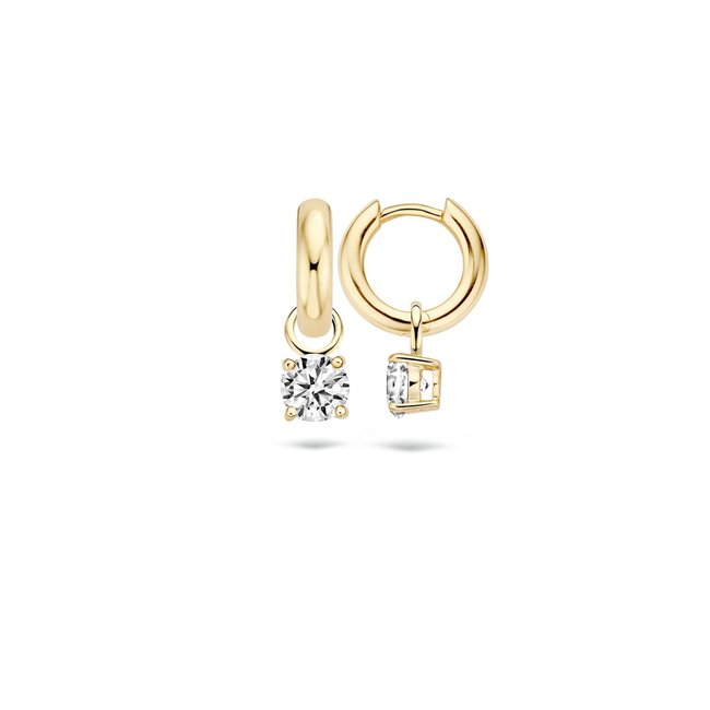 Oorbedels 9045YZI - Geel Goud (14Krt.) met Zirconia