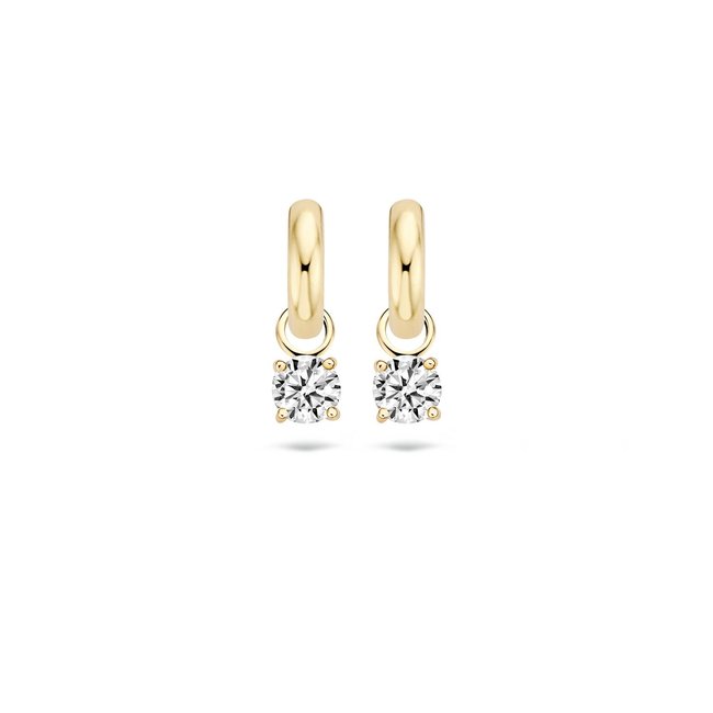 Oorbedels 9045YZI - Geel Goud (14Krt.) met Zirconia