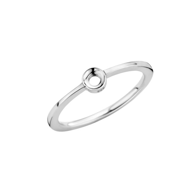 Melano Jewelry Twisted Petite Ring Zilverkleurig