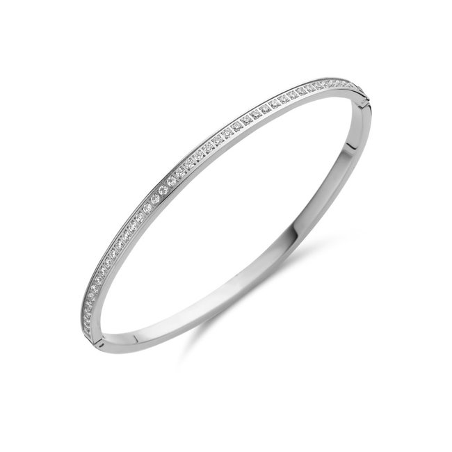 Friends Hinged CZ armband -  Zilverkleurig