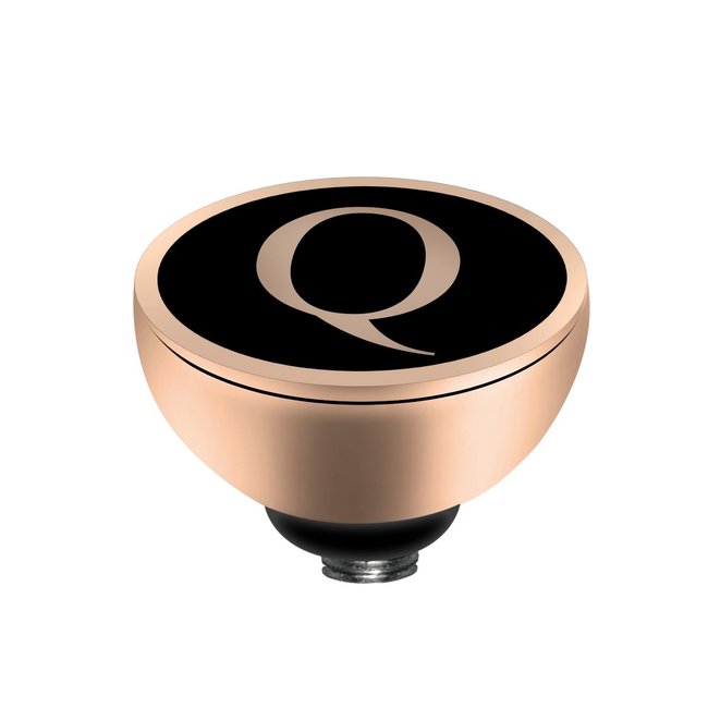 Twisted Alfabet Q Steentje - Rosékleurig