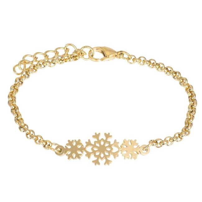 Armband Snow Flake - Goudkleurig