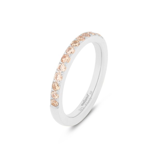 Melano Jewelry Friends Saddy Ring Champagne  - Zilverkleurig