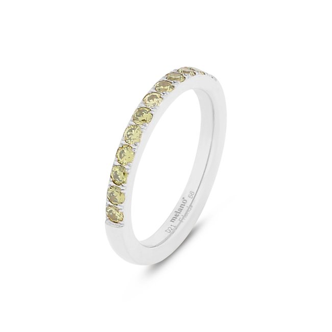 Friends Saddy Ring Olive - Zilverkleurig