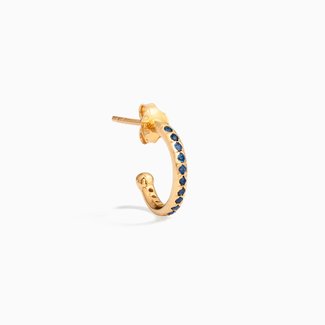 Eline Rosina *Atelier Blue Hoop - Gold plated sterling silver