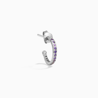 Eline Rosina *Atelier Purple Hoop  - Sterling silver