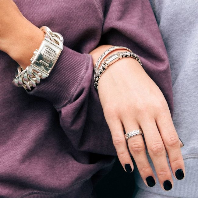 Armband George Texture Bracelet Silver