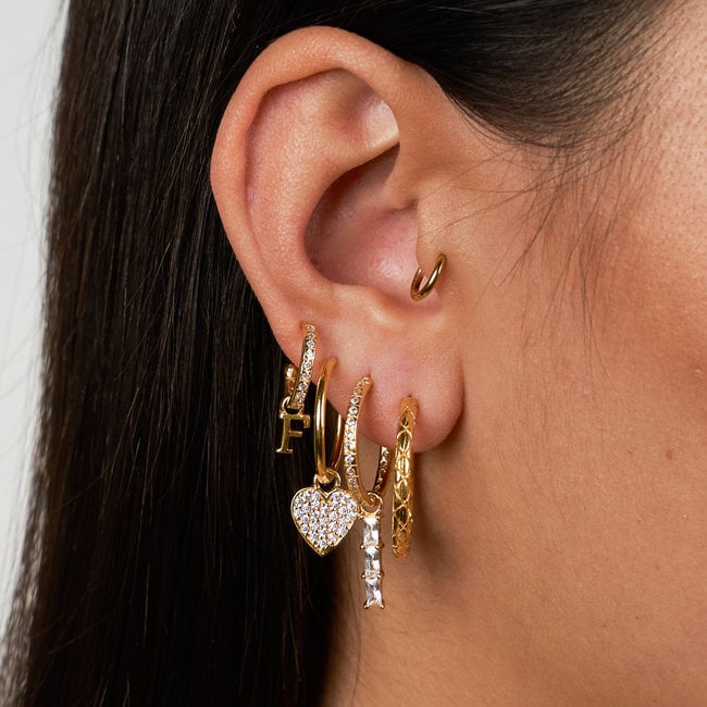 Mix & Match single initial pendant Sterling Silver