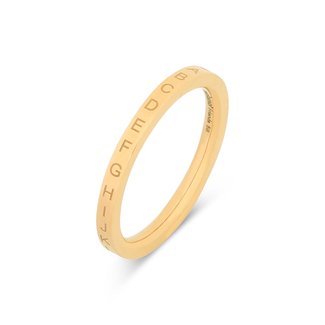 Melano Jewelry Friends Alphy Ring - Goudkleurig