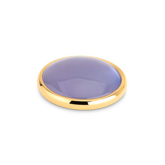 Melano Jewelry Kosmic Gem Disk Light Purple Jade - Goudkleurig