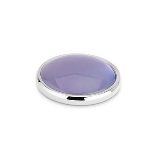 Melano Jewelry Kosmic Gem Disk Light Purple Jade - Zilverkleurig