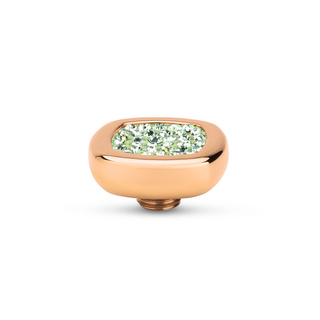 Vivid Shiny Square Chrysolite Steentje