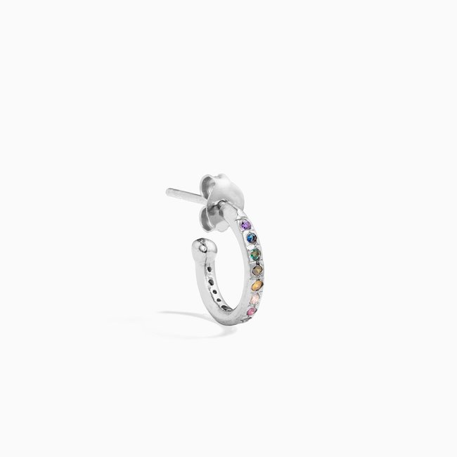 Atelier Rainbow Hoop -  Sterling Silver