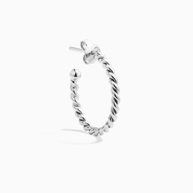 Atelier Large Twisted Hoop - Sterling Silver