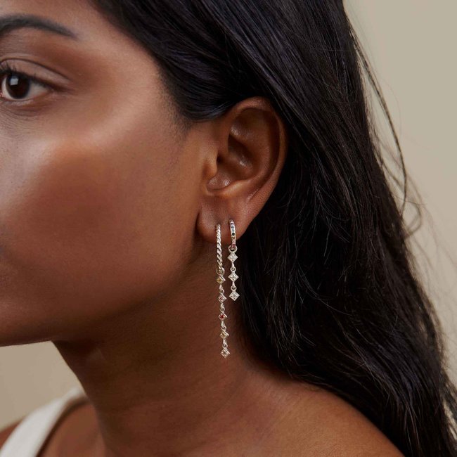 Atelier Large Twisted Hoop - Sterling Silver