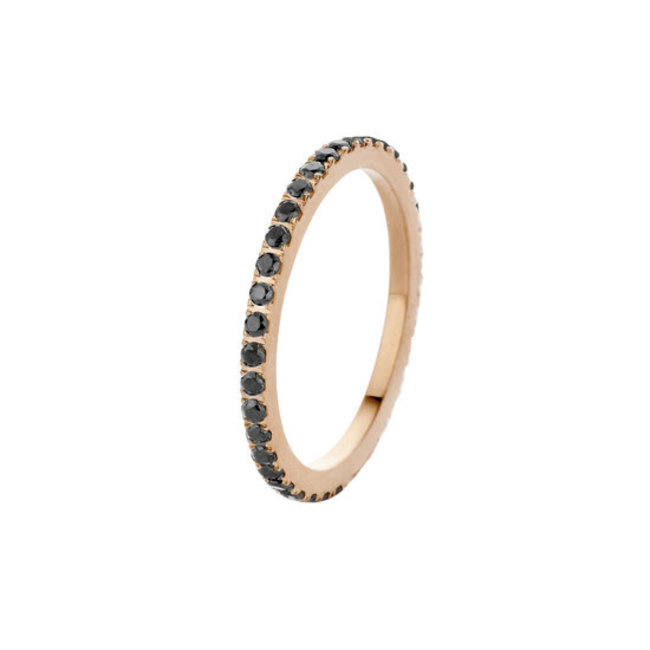 Friends Sadé CZ Ring Black -  Rosékleurig