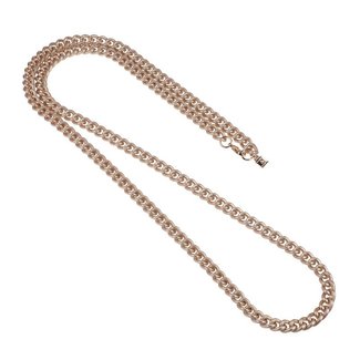 Camps & Camps Collier long rose gold gourmet chain