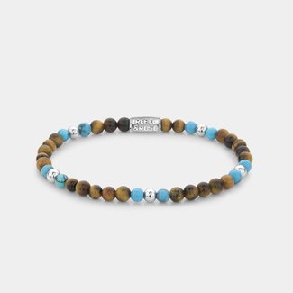 Rebel en Rose Mix Tiger Turquoise - 4mm