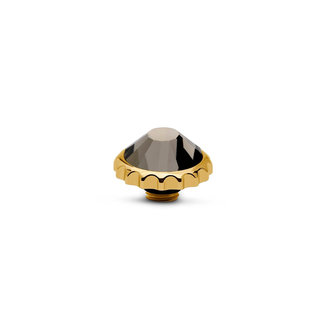 Melano Jewelry Vivid Cap Steentje Black Diamond 9 mm