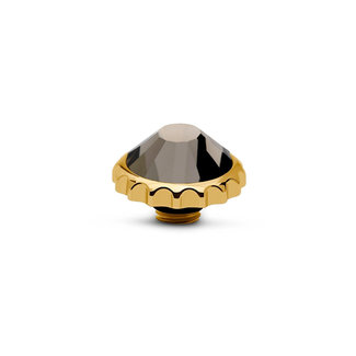 Melano Jewelry Vivid Cap Steentje Black Diamond 11 mm