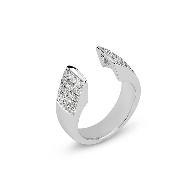 Cateye Cat CZ Ring - 925 Sterling Zilver