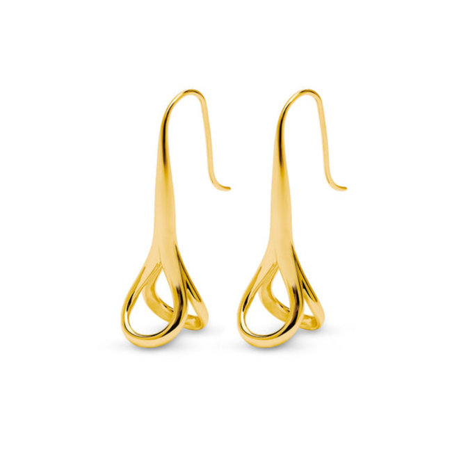 Cateye Clara Oorbellen - Gold Plated Zilver - Copy