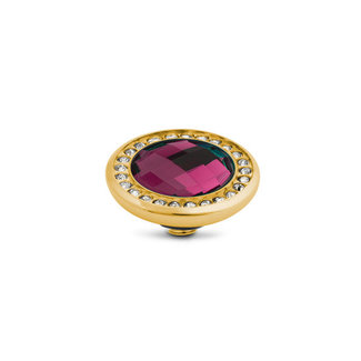 Melano Jewelry Vivid Crystal CZ Steentje Fuchsia