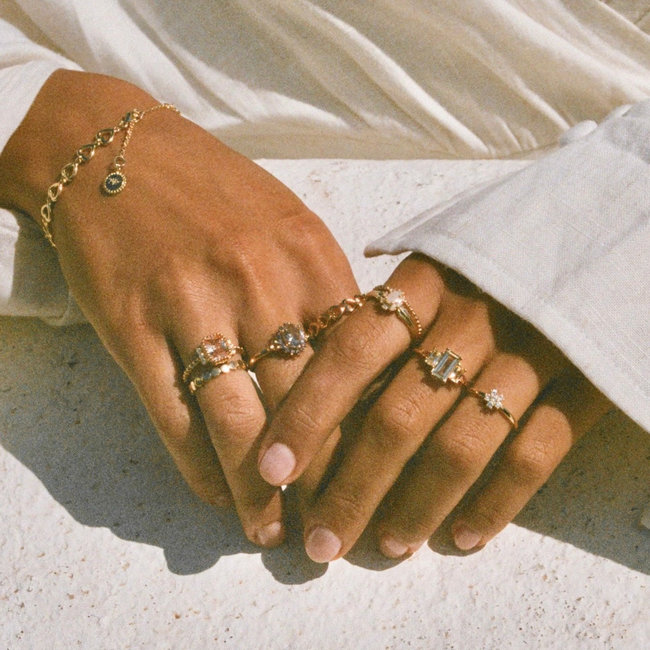 Ring met kleurstenen - 12447Y