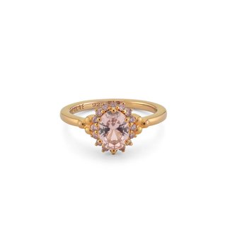 24Kae Ring with colored stones - 12448Y