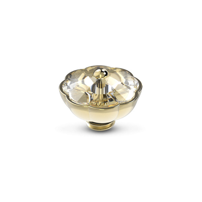 Melano Jewelry Vivid Wildflower Steentje Crystal - Goudkleurig