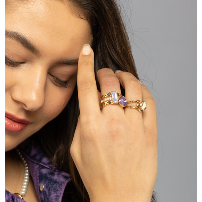 Twisted Talia Ring - Goudkleurig