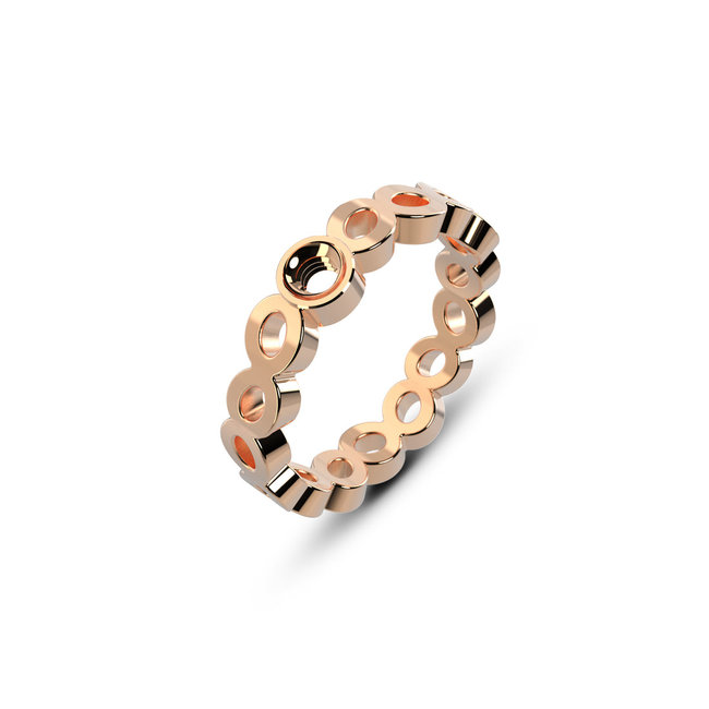 Melano Jewelry Twisted Talia Ring - Rosékleurig