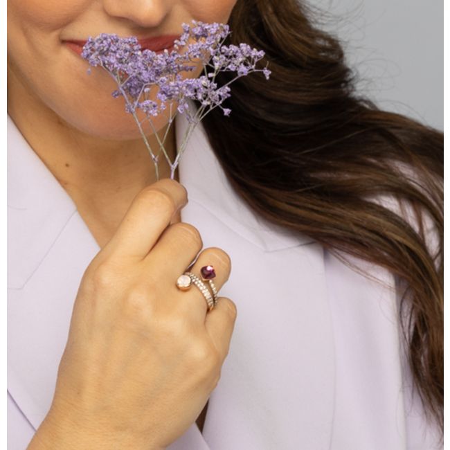 Twisted Tamina CZ Ring - Goudkleurig